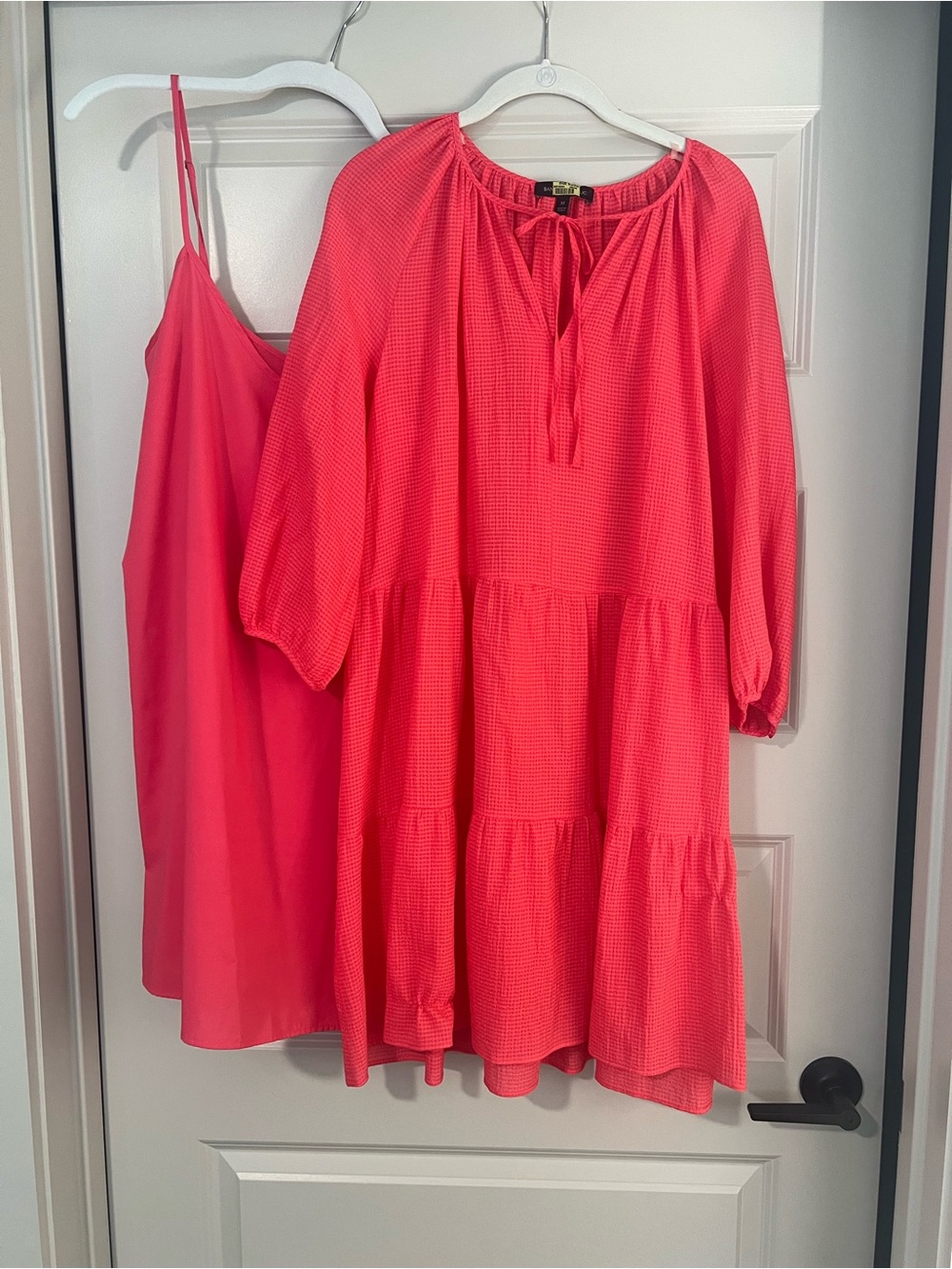 Banana Republic Pink Tiered Shift Dress with Slip